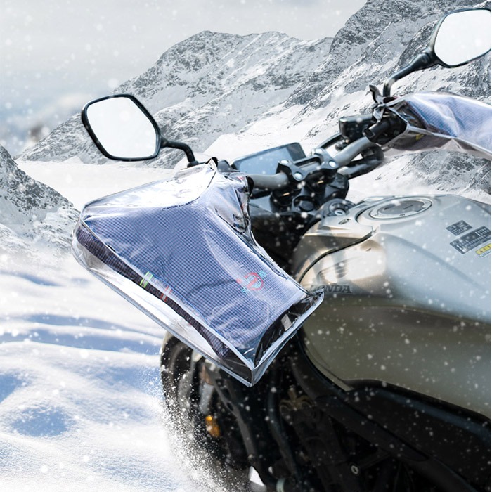 오토바이 겨울장갑용 투명커버 방수 방풍 핸들커버 워머 바이크