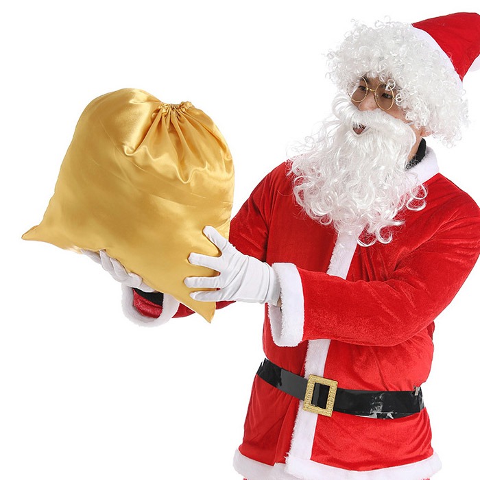 크리스마스 산타할아버지 보따리 단품 선물주머니 가방 코스프레 악세사리 파티옷 유치원 홈파티 성탄절
