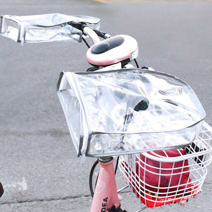 PVC 자전거 방한토시용커버 오토바이 투명 방수 방한 방풍 자전거 유모차 킥보드 배달 라이딩