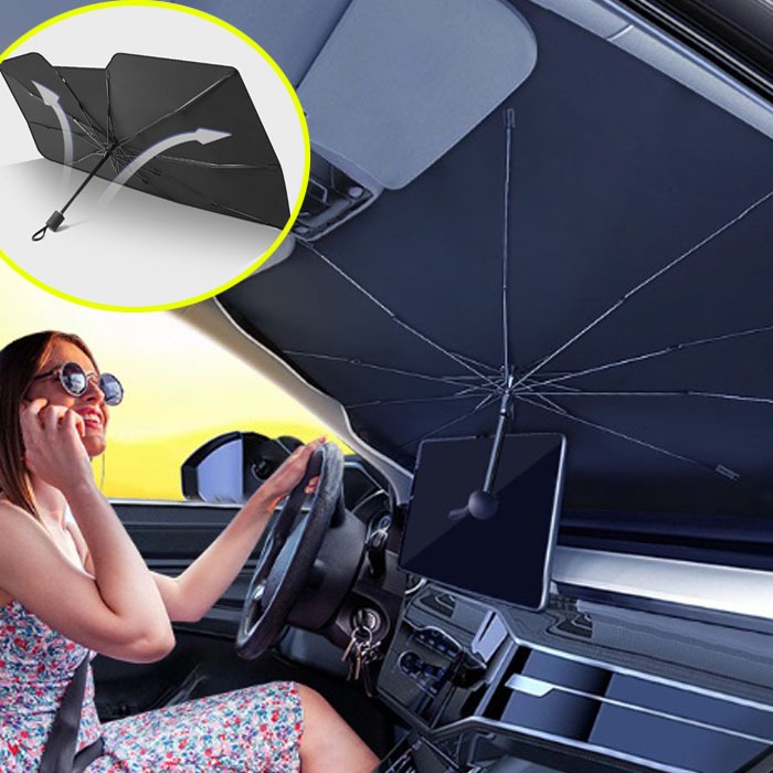 우산형 차량용 고급 햇빛가리개 원터치 간편사용 썬블록 선블록 차박용품 암막 가림막 실내 온도 저하