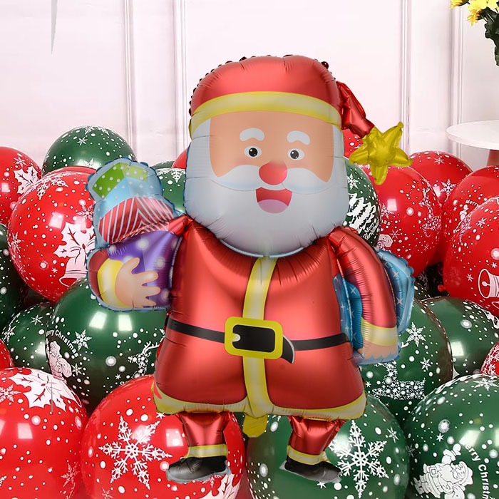 크리스마스 DIY 풍선세트 N-3000 눈사람 산타 풍선 선물 포토존 유치원 성탄절 홈파티 벽장식 스탠드풍선